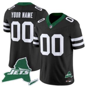 New York Jets Home Patch Vapor Legacy Limited Custom Jersey – All Stitched