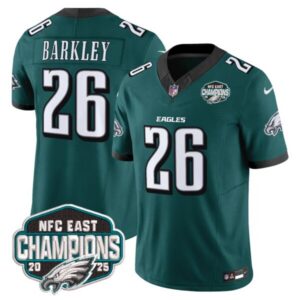 Men’s Philadelphia Eagles 2025 NFC East Division Champions Vapor Limited Jersey – All Stitched