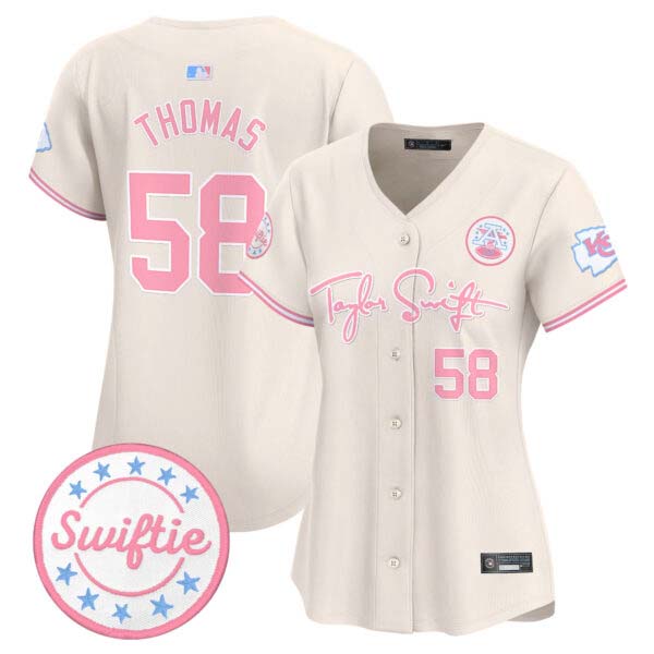 Women’s Chiefs Taylor Swift Bubblegum Pink Vapor Premier Limited Jersey – All Stitched