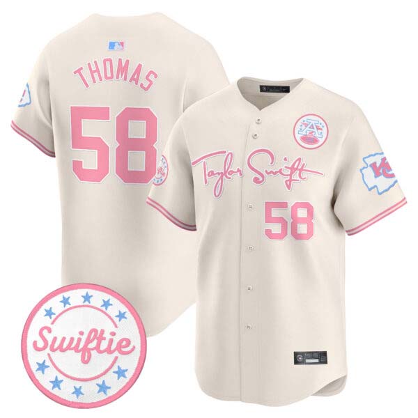 Unisex Chiefs Taylor Swift Bubblegum Pink Vapor Premier Limited Jersey – All Stitched