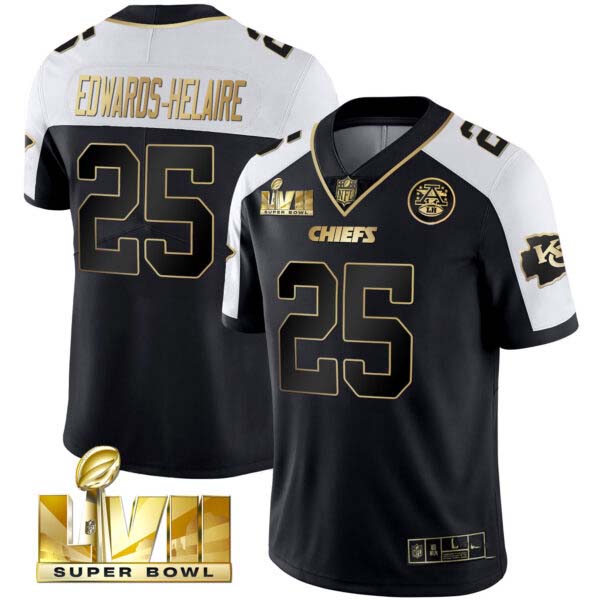 Youth’s Chiefs Super Bowl Vapor Gold Jersey – All Stitched