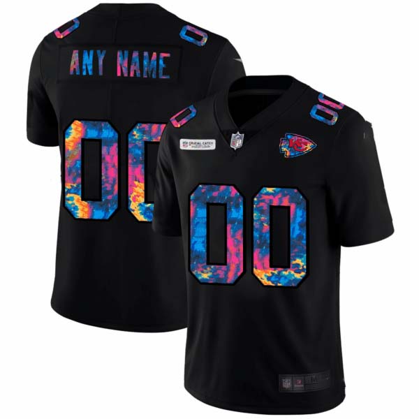 Kansas City Chiefs 2020 Black Crucial Catch Custom Jersey – All Stitched