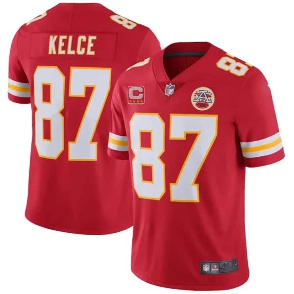 Travis Kelce Kansas City Chiefs Red Jersey – All Stitched