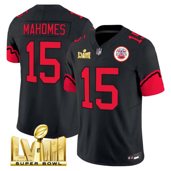 Patrick Mahomes Chiefs Super Bowl LVIII Vapor Limited Jersey – All Stitched