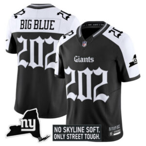 Men’s New York Giants ‘Gothic Gotham Edition’ Vapor Limited Jersey – All Stitched