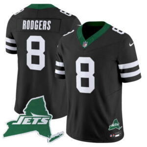 Men’s New York Jets Home Patch Vapor Legacy Limited Jersey – All Stitched