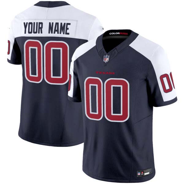 Houston Texans Color Rush Legend Vapor Custom Jersey – All Stitched