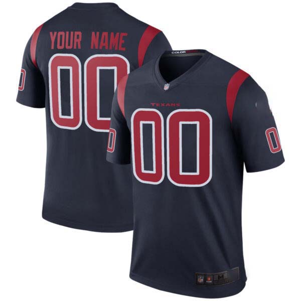 Houston Texans Color Rush Legend Game Custom Jersey – All Stitched