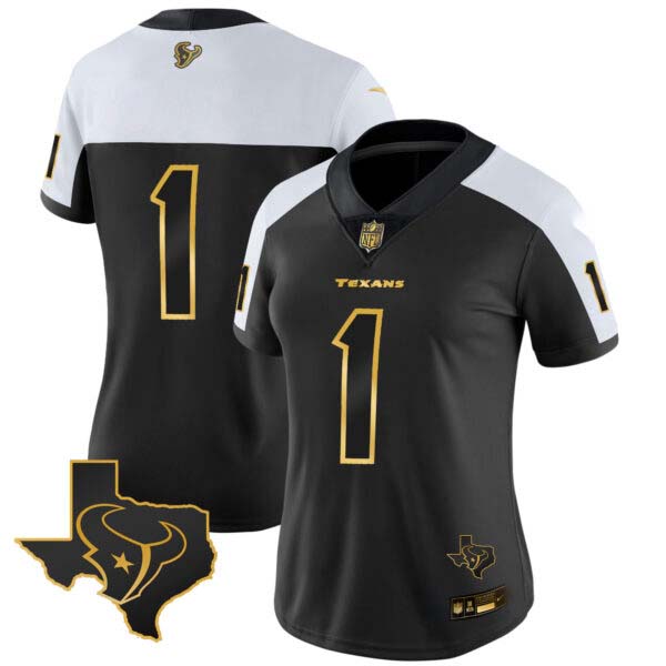 Women’s Houston Texans Gold Vapor Limited Jersey – All Stitched