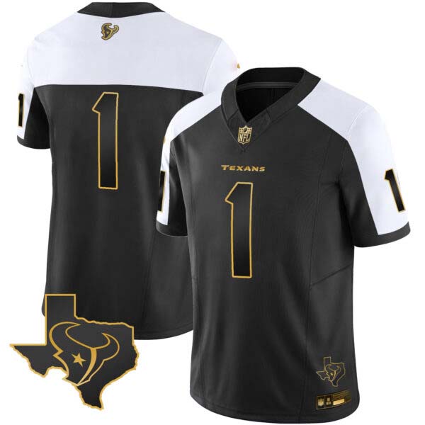 Men’s Houston Texans Gold Vapor Limited Jersey – All Stitched