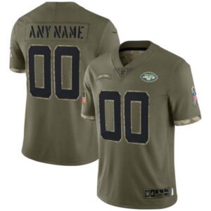 Jets Salute To Service Vapor Custom Jersey – All Stitched