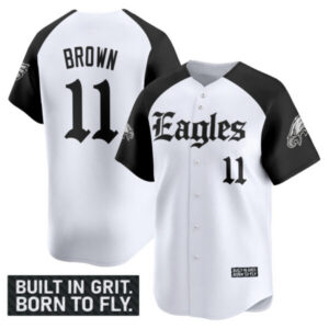 Men’s Philadelphia Eagles ‘Gothic Philly Edition’ Vapor Baseball Jersey – All Stitched