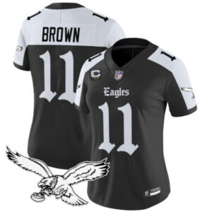 Women’s Philadelphia Eagles ‘Gothic Philly Edition’ Vapor Limited Jersey – All Stitched