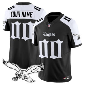 Philadelphia Eagles ‘Gothic Philly Edition’ Vapor Limited Custom Jersey – All Stitched