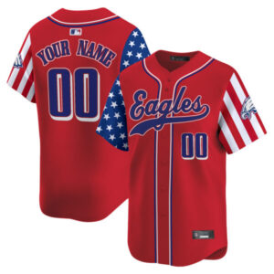 Philadelphia Eagles 2025 Independence Day Vapor Baseball Custom Jersey – All Stitched