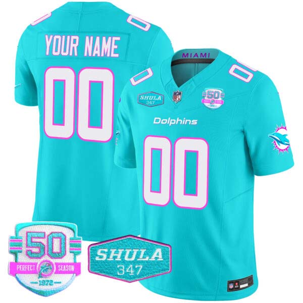Dolphins “Miami Vice” Vapor Limited Custom Jersey V2 – All Stitched
