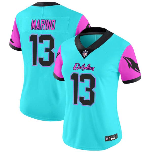 Women’s Dolphins Miami Vice Vapor Limited Jersey – All Stitched