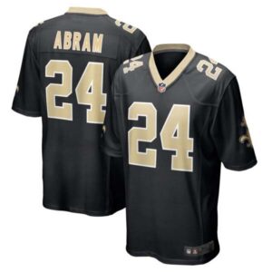 Johnathan Abram New Orleans Saints Black Jersey – All Stitched