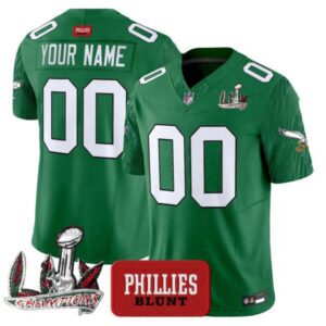 Philadelphia Eagles Phillies Blunt Vapor Limited Custom Jersey – Stitched