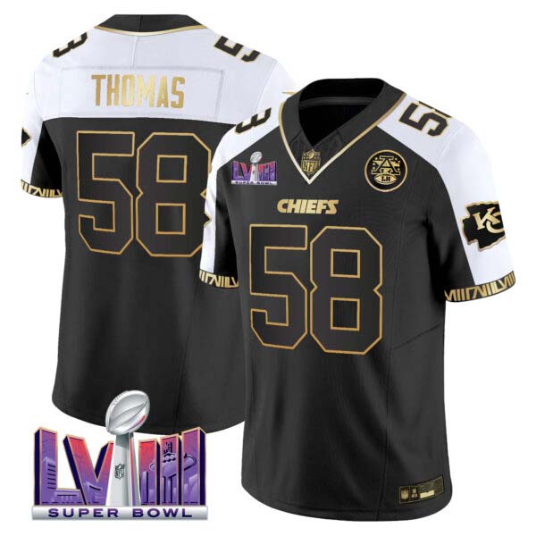 Men’s Chiefs Super Bowl LVIII Pattern Vapor Jersey – All Stitched