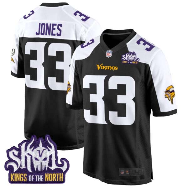 Men’s Minnesota Vikings King Of The North Patch Game Jersey – All Stitched