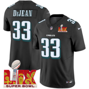 Cooper DeJean Philadelphia Eagles Super Bowl LIX Jersey – All Stitched