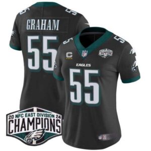 Women’s Eagles 2024 NFC East Division Champions Vapor Limited Jersey – All Stitched