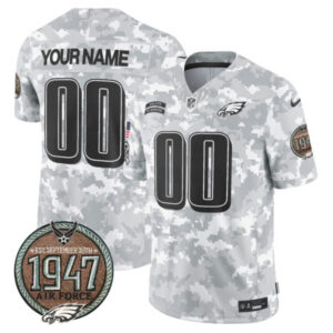Eagles 2024 Salute to Service Establishment Year Patch Vapor Limited Custom Jersey – All Stitched