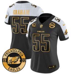 Women’s Eagles 2024 Gold Vapor Limited Jersey – Est. 1933 Patch – All Stitched