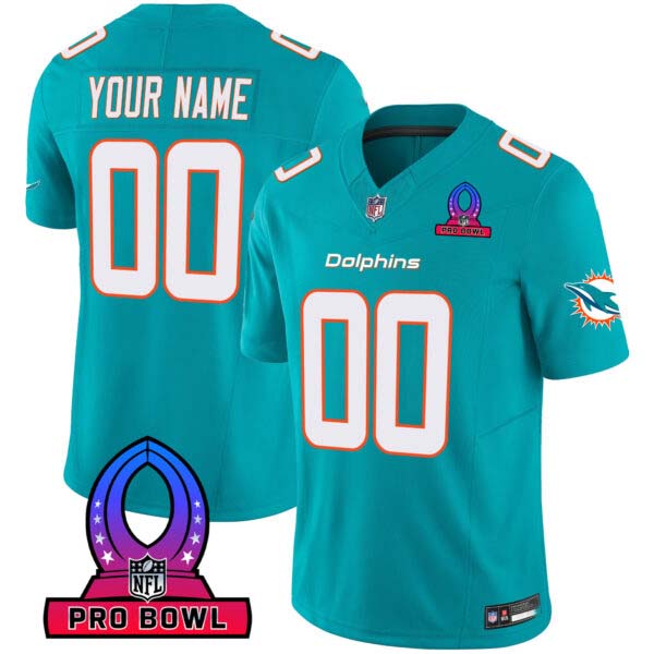 Dolphins 2024 Pro Bowl Patch Vapor Custom Jersey – All Stitched