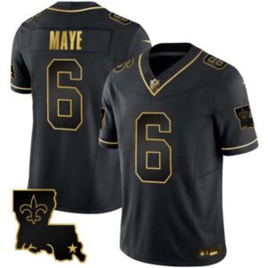 Marcus Maye Saints 1987 Legacy Gold Vapor Jersey – All Stitched
