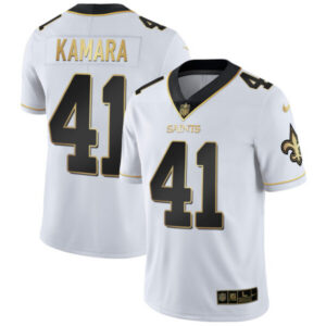 New Orleans Saints Vapor Untouchable White Gold Limited Player Jersey – All Stitched