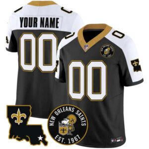 Saints EST. 1967 Patch Vapor Custom Jersey – All Stitched