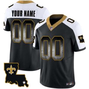 Saints 1987 Legacy Arch Smoke Custom Jersey – All Stitched