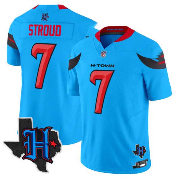 Men’s Houston Texans 2024 Texas Patch Vapor Limited Jersey V3 – All Stitched