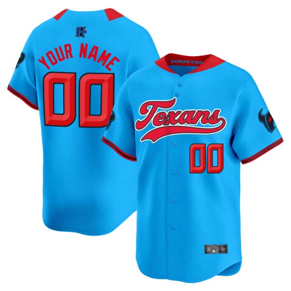 Houston Texans 2024 Baseball Custom Jersey – All Stitched