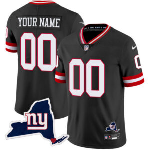 Giants New York State Map Patch Limited Custom Jersey – All Stitched