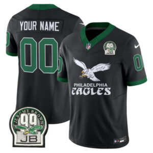 Eagles Kelly Green Vapor Limited Custom Jersey V5 – All Stitched