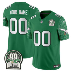 Eagles Kelly Green Vapor Limited Custom Jersey V4 – All Stitched