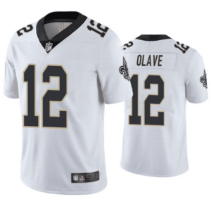 Men’s Chris Olave New Orleans Saints White Jersey – All Stitched