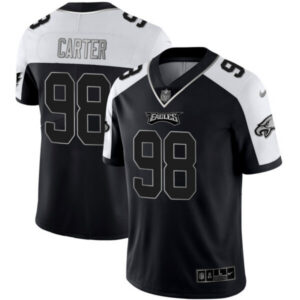 Jalen Carter Philadelphia Eagles Alternate Black Silver Jersey – All Stitched