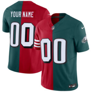 San Francisco 49ers Philadelphia Eagles Split Custom Jersey – All Stitched