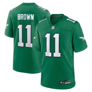 Philadelphia Eagles Alternate Game Player Jersey – Kelly Green – All Stitched