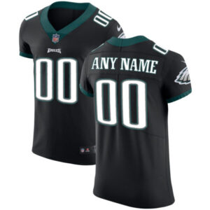 Philadelphia Eagles Custom Vapor Elite Black Jersey – All Stitched