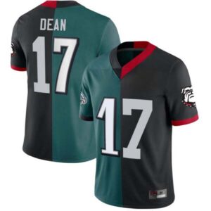 Nakobe Dean Philadelphia Eagles Bulldogs Split Jersey – All Stitched