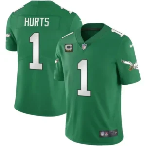 Jalen Hurts Philadelphia Eagles Kelly Green Jersey – All Stitched