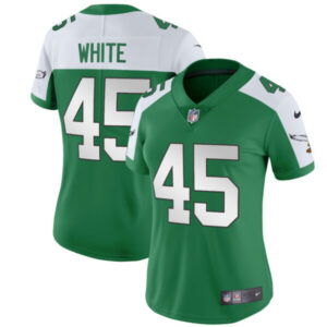 Women’s Eagles Throwback Kelly Vapor Limited Jersey V2 – All Stitched