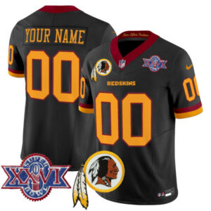 Washington Redskins Throwback 1992 Super Bowl XXVI Patch Vapor Limited Custom Jersey V3 – All Stitched