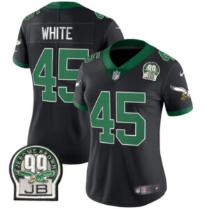 Women’s Eagles Jerome Brown Patch Kelly Green Alternate Jersey V2 – All Stitched
