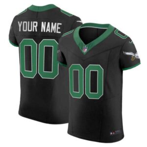 Eagles Kelly Green Vapor Elite Custom Jersey – All Stitched